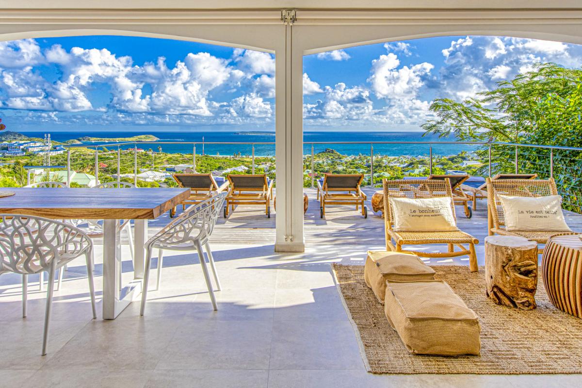 A louer villa Baie Orientale Saint Martin_ Terrasse -  8